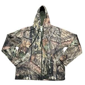 Red Head Mossy Oak Mens Size Large Full Zip Camo Hoodie